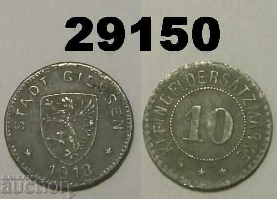 Giessen 10 pfennig 1918 Желязо