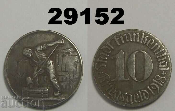 Frankenthal 10 pfennig 1918 Желязо