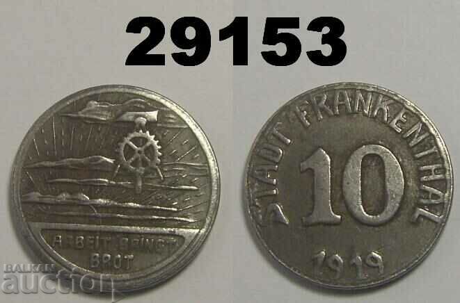 Frankenthal 10 pfennig 1919 Iron