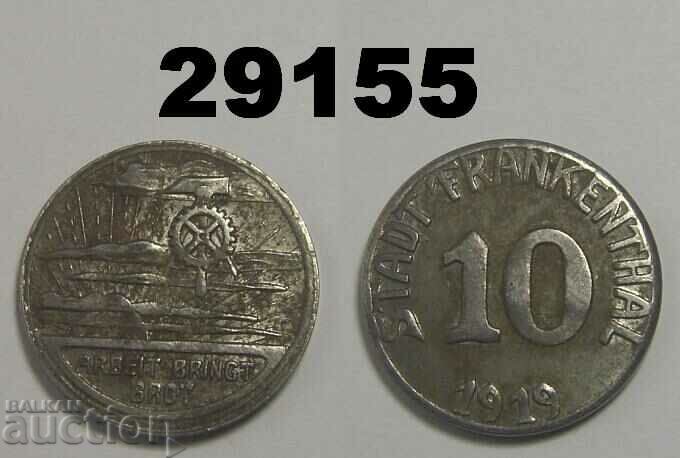 Frankenthal 10 pfennig 1919 Желязо