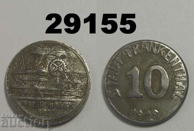 Frankenthal 10 pfennig 1919 Iron