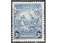 GB/Barbados-1938-State Seal of the Colony-"Britain", MLH