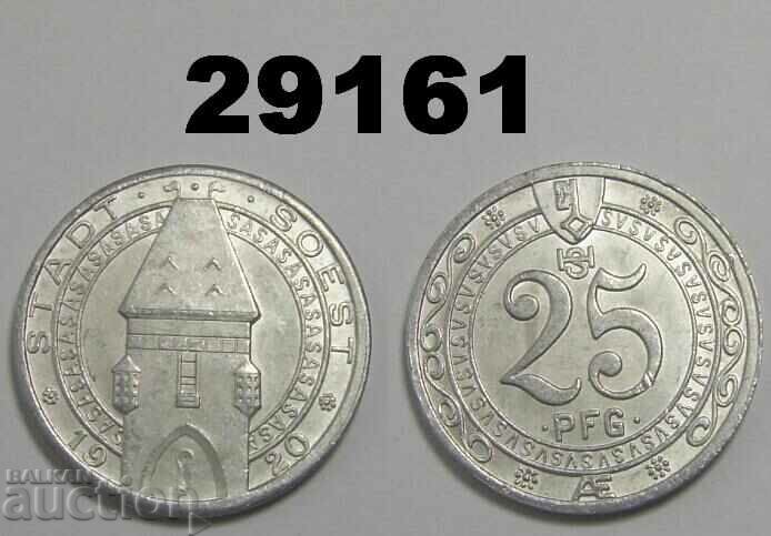 Soest 25 pfennig 1920 Αλουμίνιο