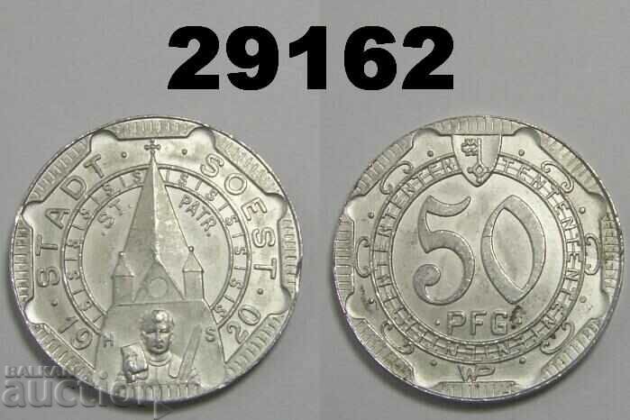 Soest 50 pfennig 1920 Aluminiu