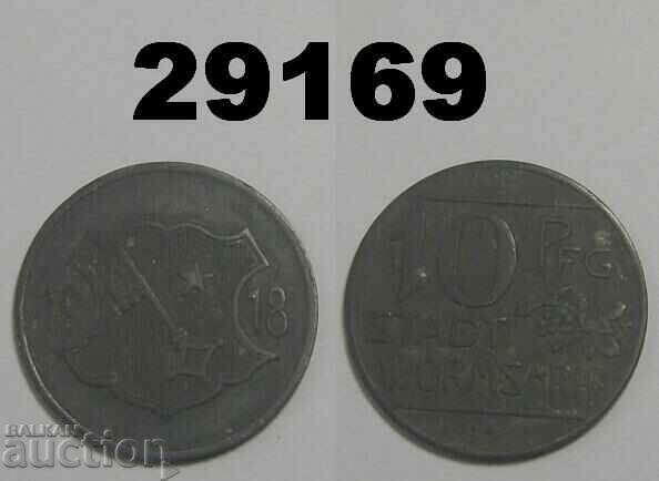 Worms (Hessen) 10 pfennig 1918 Цинк