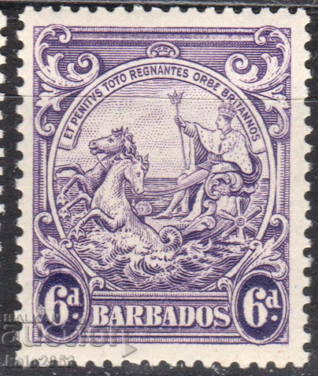 GB/Barbados-1938-Държавния Печат на колонията-"Британия",MLH