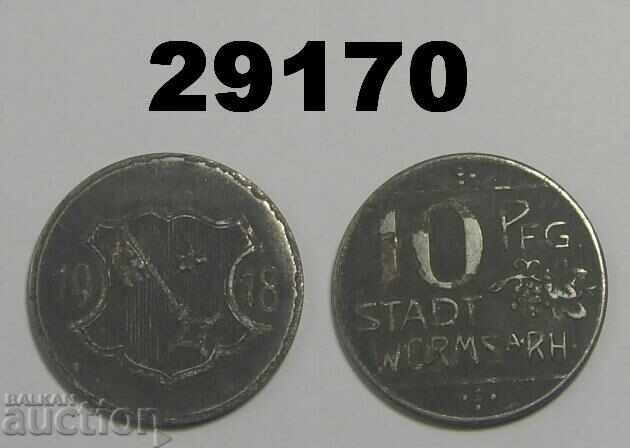 Worms (Hessen) 10 pfennig 1918 Желязо