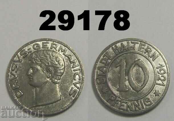 Haltern 10 pfennig 1921 Iron