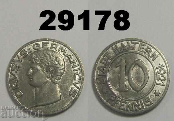 Haltern 10 pfennig 1921 Fier