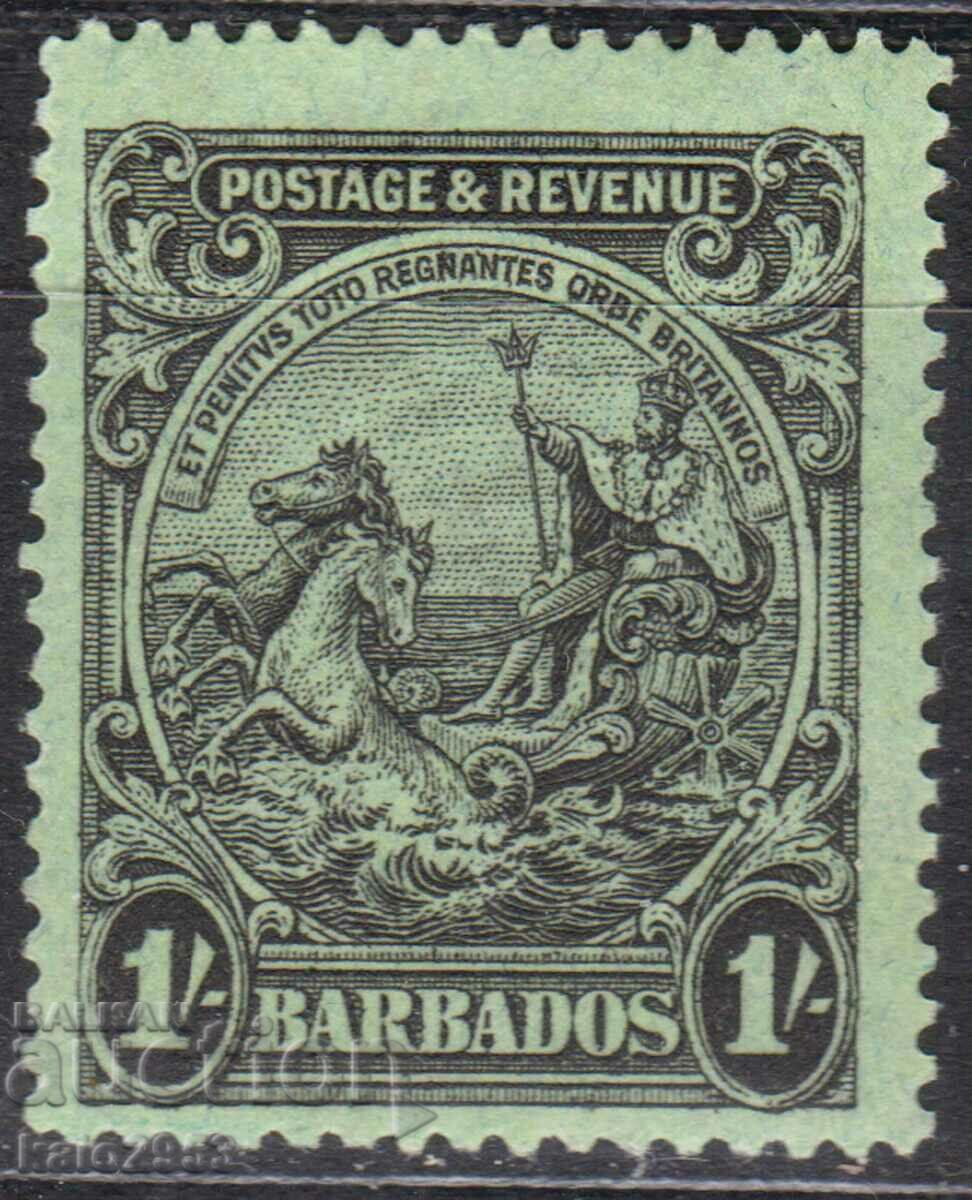 GB/Barbados-1938-State Seal of the Colony-"Britain", MLH