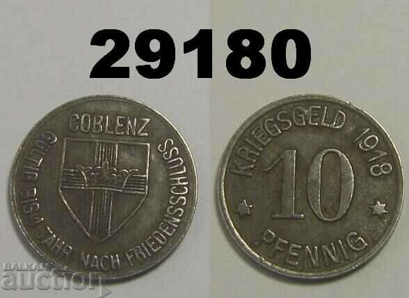 Coblenz 10 pfennig 1918 Желязо