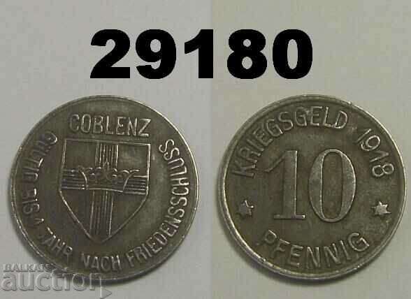 Coblenz 10 pfennig 1918 Iron