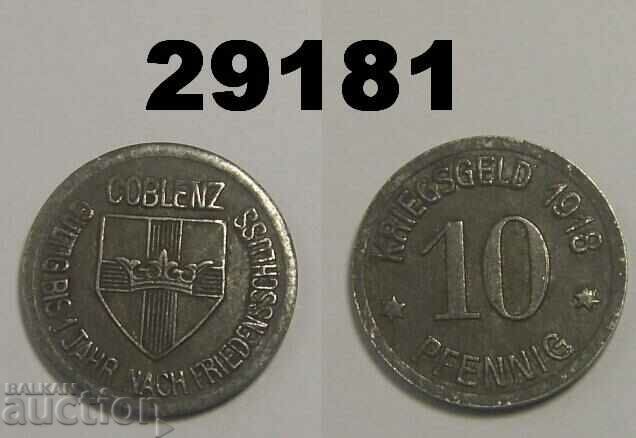 Coblenz 10 pfennig 1918 Fier