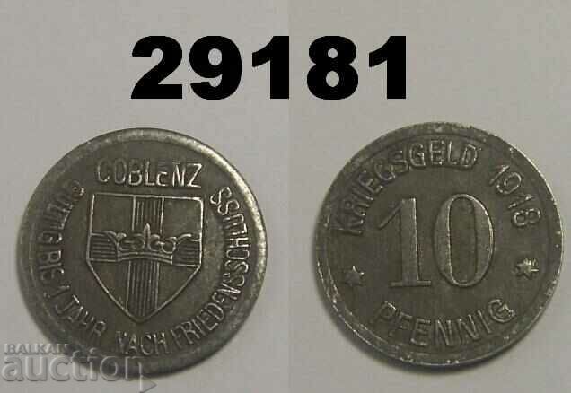 Coblenz 10 pfennig 1918 Желязо