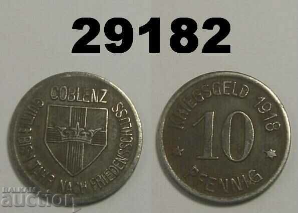 Coblenz 10 pfennig 1918 Желязо