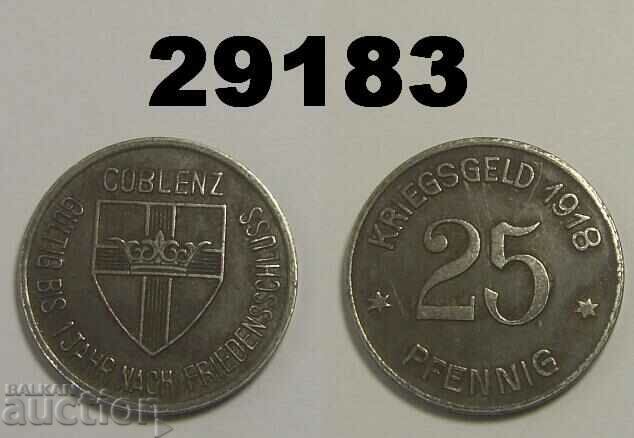 Coblenz 25 pfennig 1918 Iron