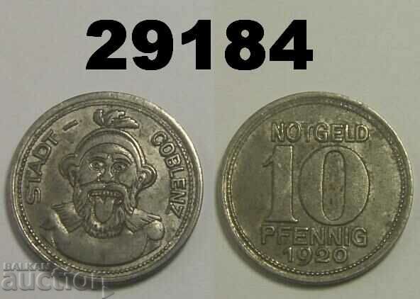 Coblenz 10 pfennig 1920 Iron