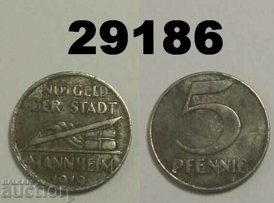 Mannheim 5 pfennig 1919 Желязо