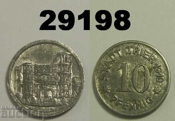 Trier 10 pfennig 1919 Желязо