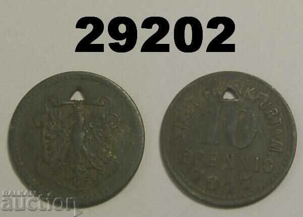 Frankfurt a. Main 10 pfennig 1917 Zinc