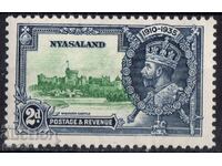 GB/Nyasaland-1935-KG V-25 Anul Tronului-Castelul Windsor, MLH