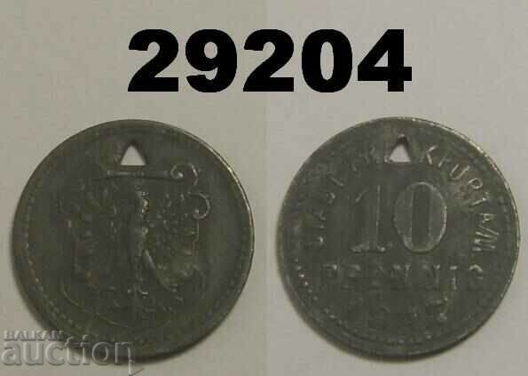 Φρανκφούρτη α. Main 10 pfennig 1917 Zinc