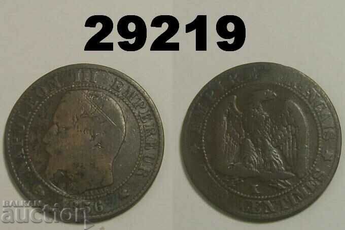Франция 5 сантима 1856 К