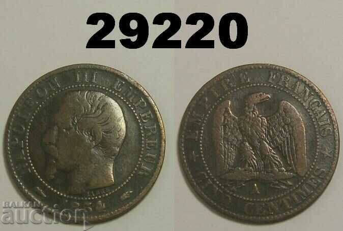 France 5 centimes 1854 A