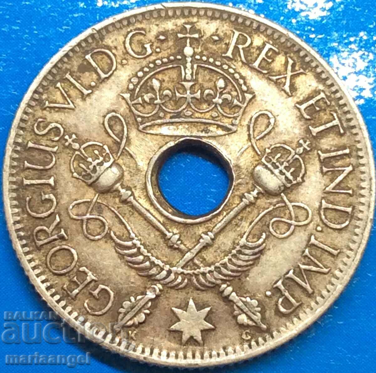 1 шилинг 1945 Нова Гвинея Англия Джордж VI