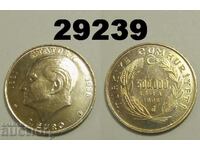 Турция 2 Euro 500.000 лири 1998