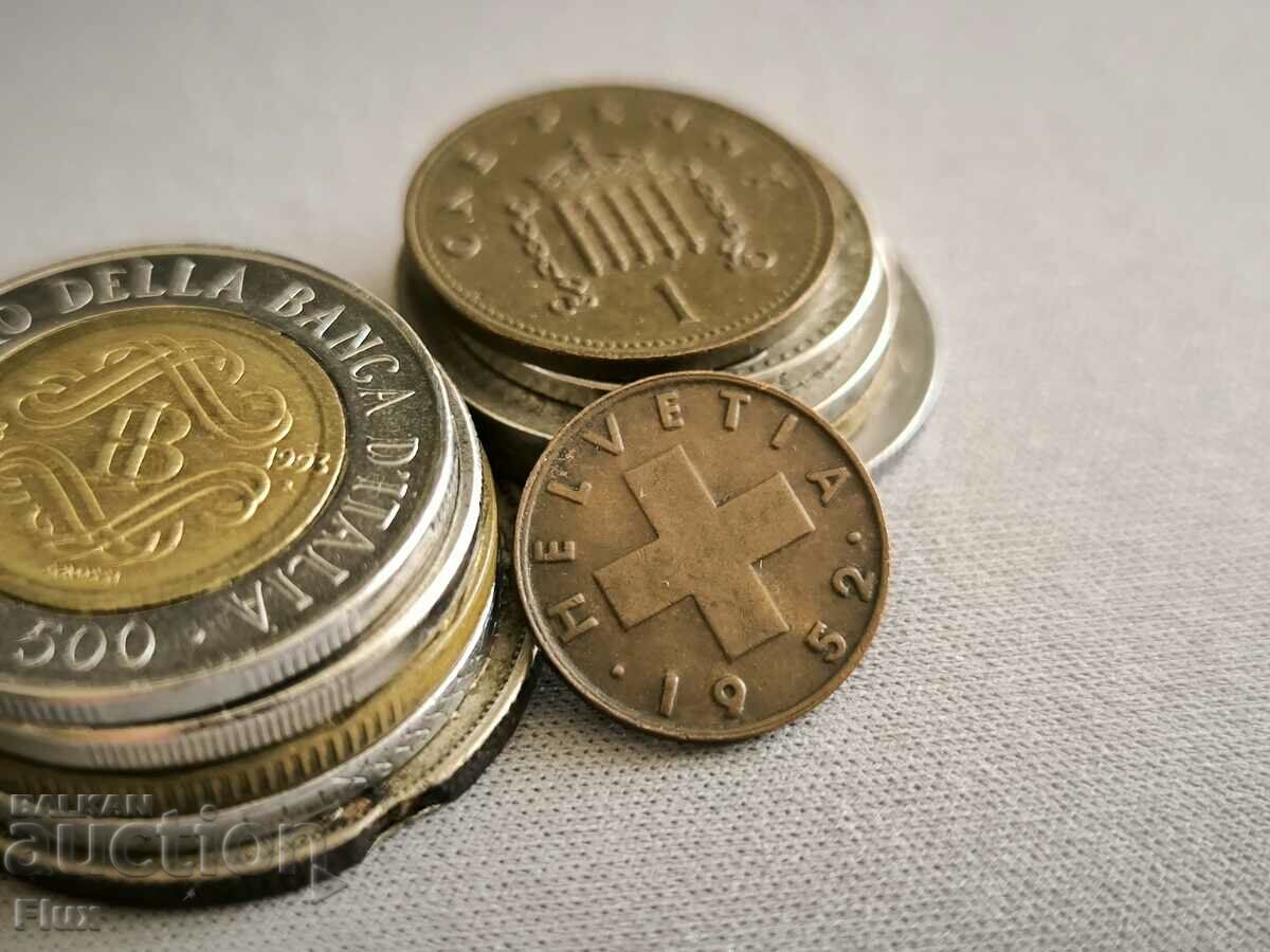 Coin - Switzerland - 1 rupene | 1952; Series B with price 4.00 BGN | € 2.05 Coin - Switzerland - 1 rupene | 1952; Series B with price 4.00 BGN | € 2.05
