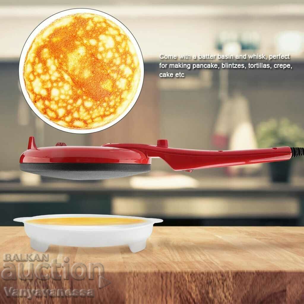 Electric pan for pancakes and spring rolls