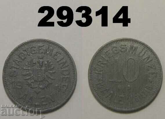 Aalen 10 pfennig 1917 Цинк