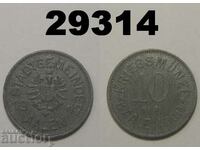 Aalen 10 pfennig 1917 Цинк