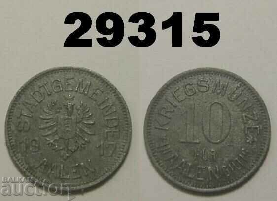 Aalen 10 pfennig 1917 Цинк