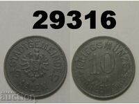 Aalen 10 pfennig 1917 Цинк
