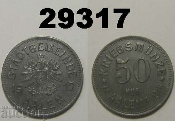 Aalen 50 pfennig 1917 Цинк