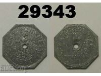 Bensheim 5 pfennig 1917 Цинк