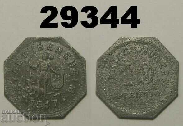 Bensheim 10 pfennig 1917 Zinc