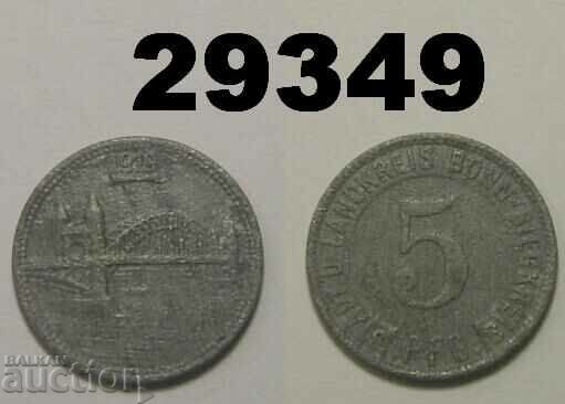 Bonn 5 pfennig 1919 Zinc