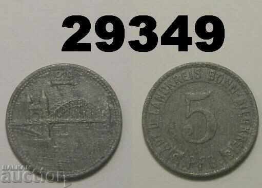 Bonn 5 pfennig 1919 Цинк