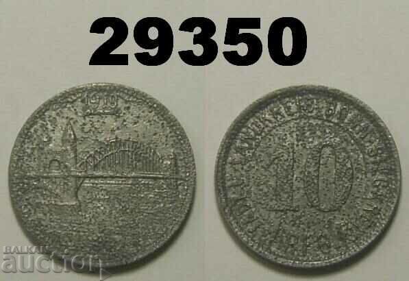 Bonn 10 pfennig 1919 Цинк