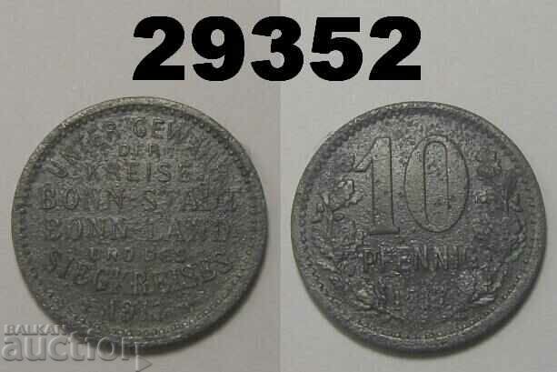 Bonn 10 pfennig 1917 Zinc