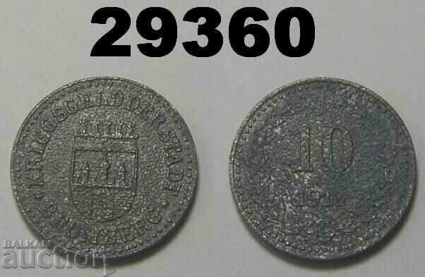 Bromberg 10 pfennig 1919 Zinc