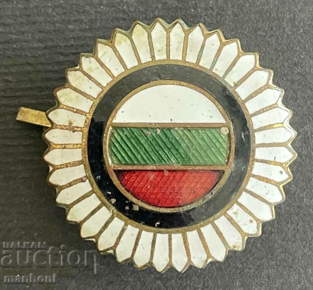 5736 Kingdom of Bulgaria police cockade 1930s. Enamel