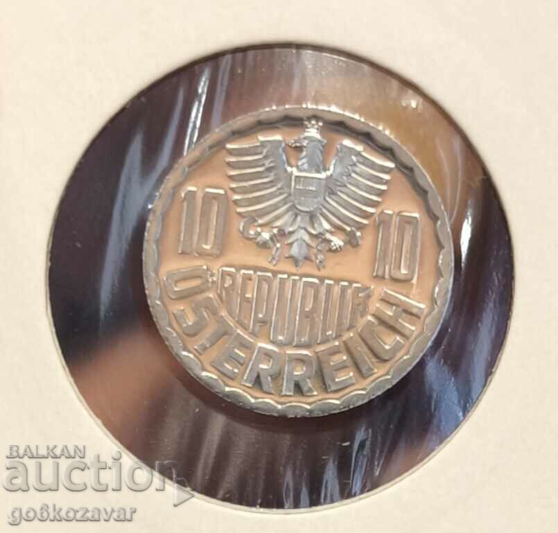 Австрия 10 Гроша 1974г  Proof UNC От Фишек !