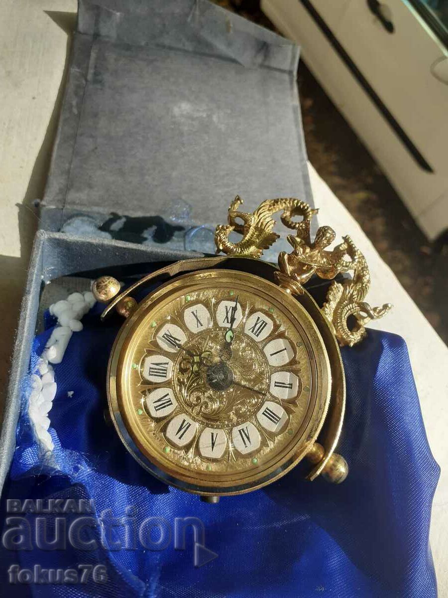 Old German Desk Clock - Works