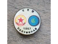 CSKA - Inter 1967 CASH old badge football