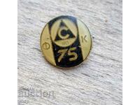 Slavia 75 years old football badge