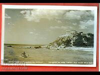 TRAVEL CARD GDR VARNA COASTAL LANDSCAPE - 1960